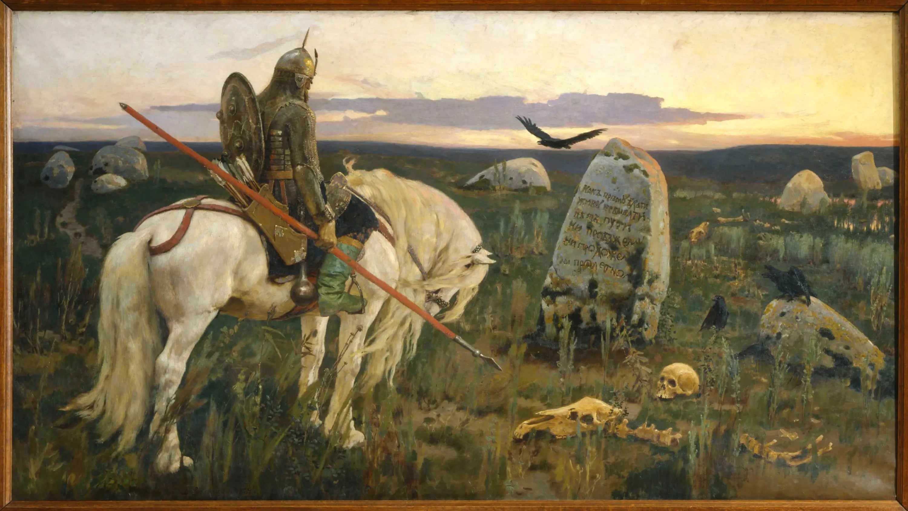 Le Chevalier à la croisée des chemins - Viktor Vasnetsov image 1 copie de tableau peinte à la main