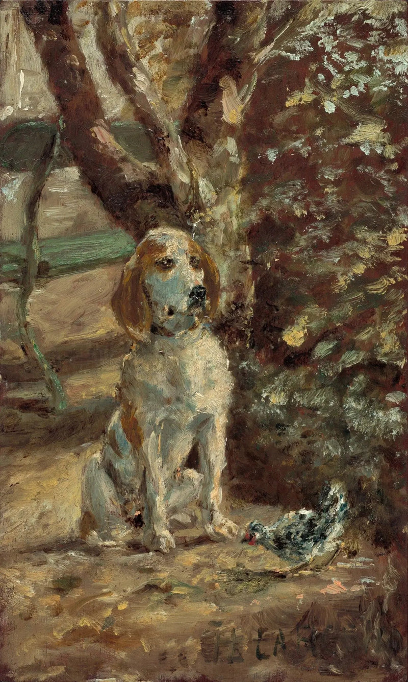 Kunstnerens hund Flèche - Henri de Toulouse-Lautrec