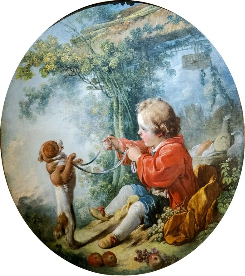 Den lærde hunden - Jean-Honoré Fragonard