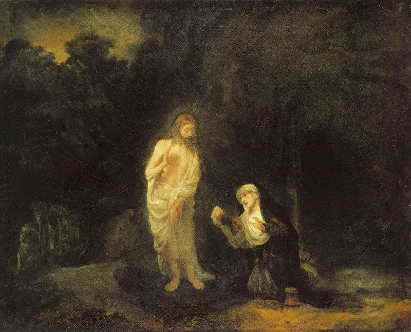 Kristus som viser seg for Maria Magdalena, «Noli me tangere» - Rembrandt