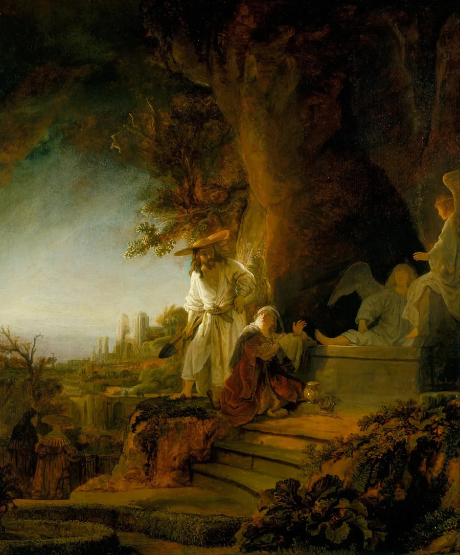 Kristus som åpenbarer seg som gartner for Maria Magdalena - Rembrandt