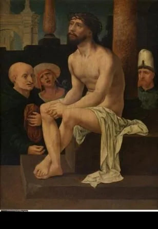 Kristus sittende på den kalde steinen - Jan Gossaert