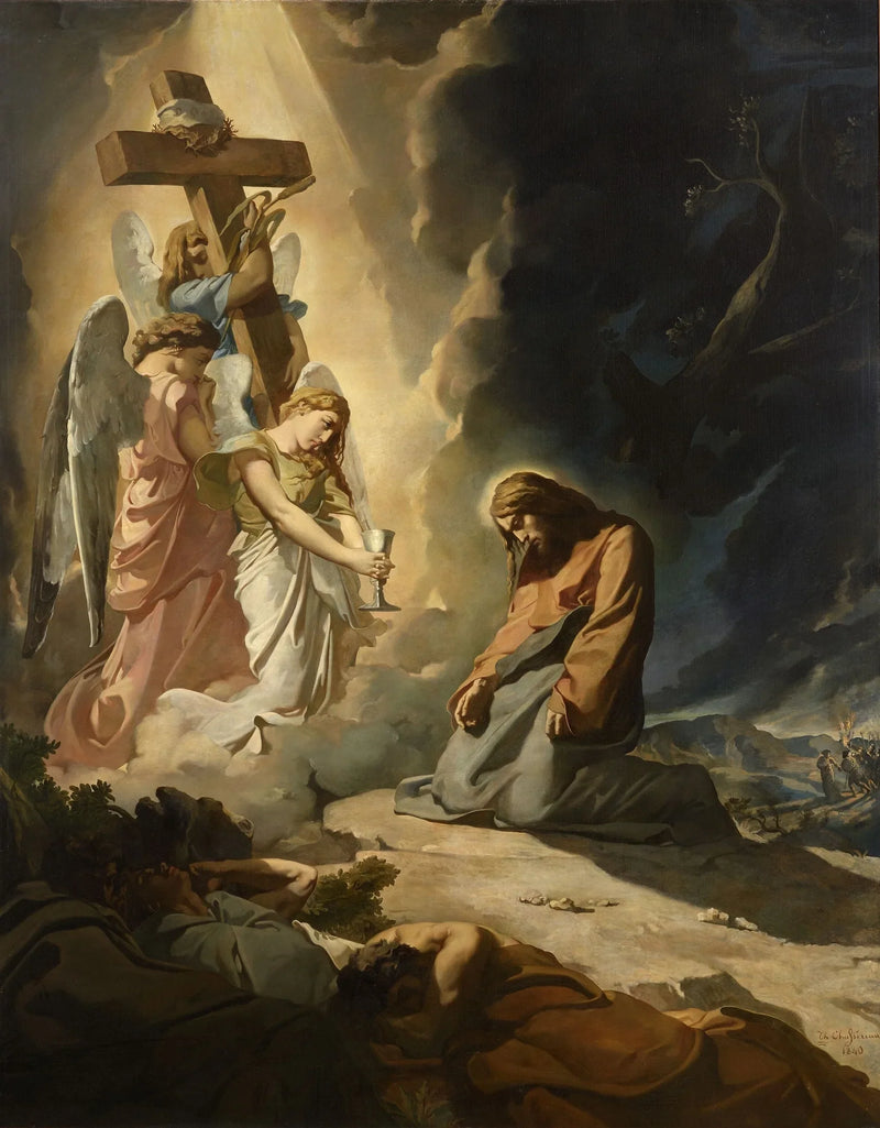 Kristus i Oljehagen - Théodore Chassériau