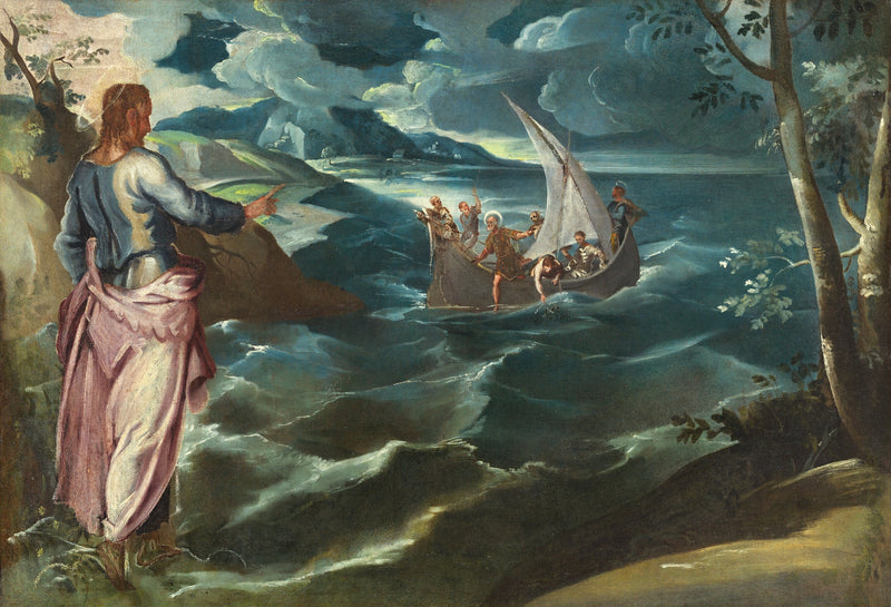 Kristus ved Tiberiassjøen - Jacopo Tintoretto