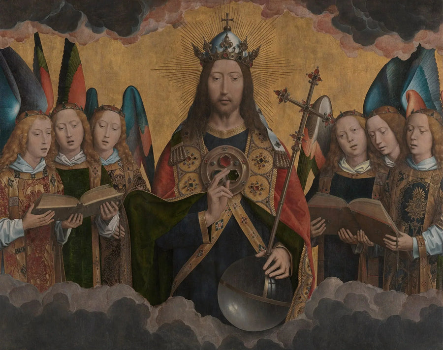 Kristus med sangende engler - Hans Memling