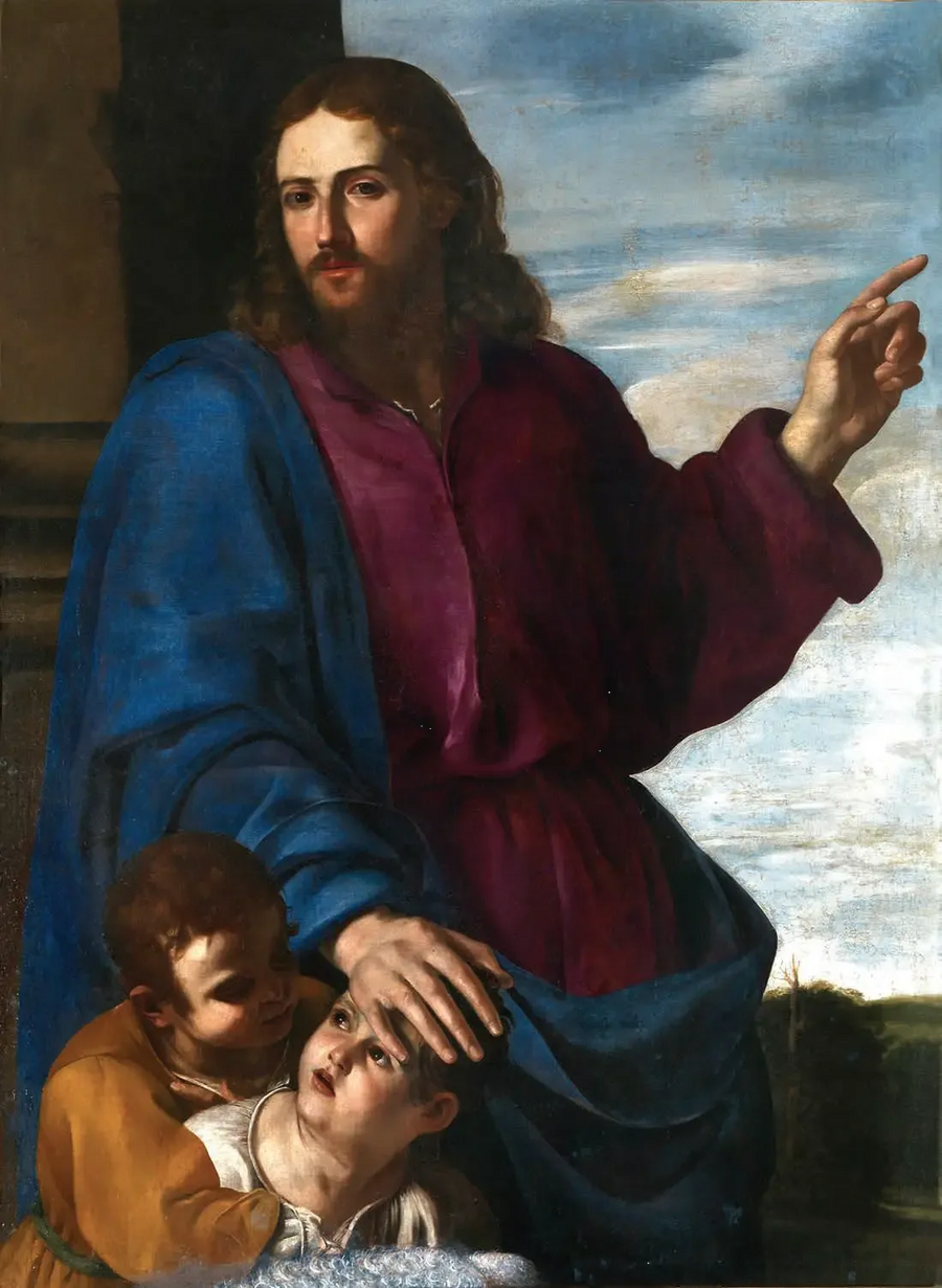 Kristus velsigner barna - Artemisia Gentileschi