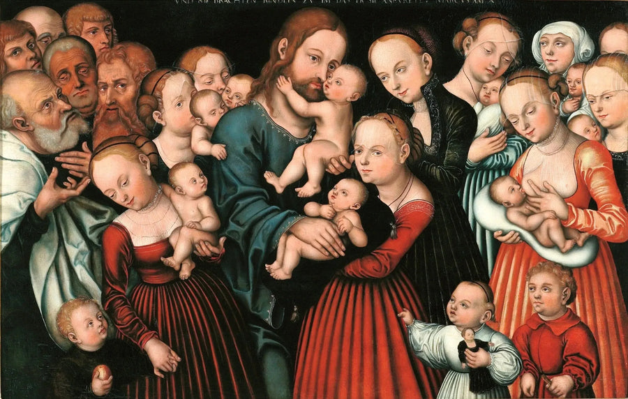 Kristus velsigner barna - Lucas Cranach den eldre