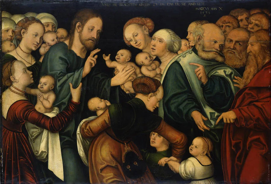 Kristus velsigner barna - Lucas Cranach den eldre