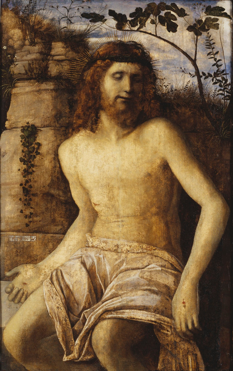 Kristus med krone av torner - Giovanni Bellini