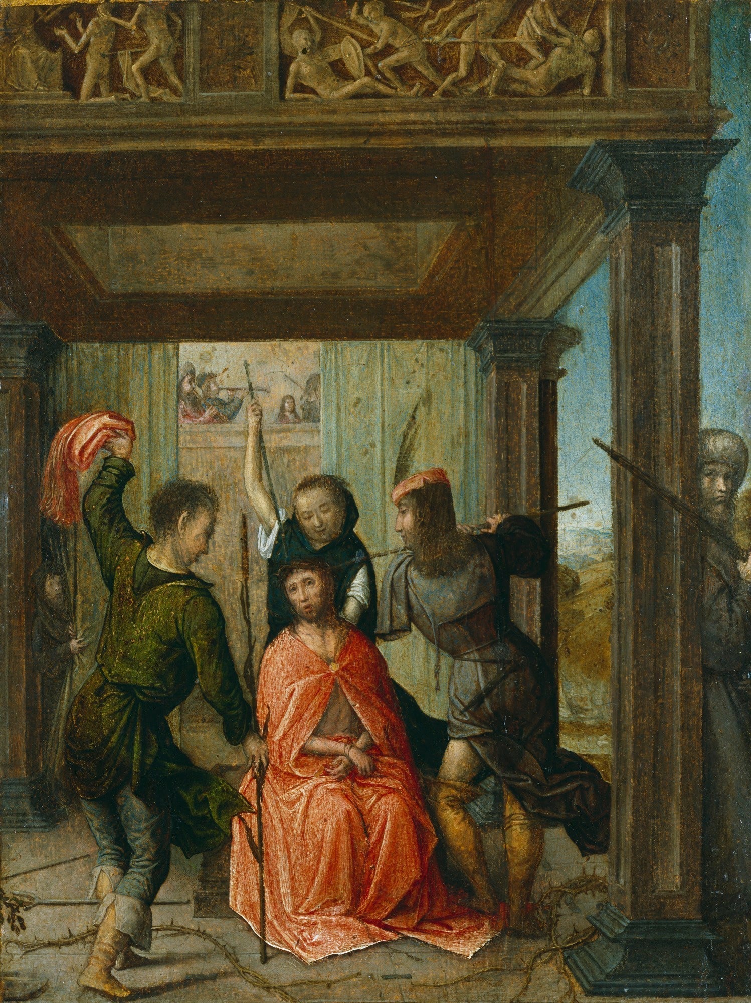 Le Christ couronné d'épines - Juan de Flandes image 1 copie de tableau peinte à la main