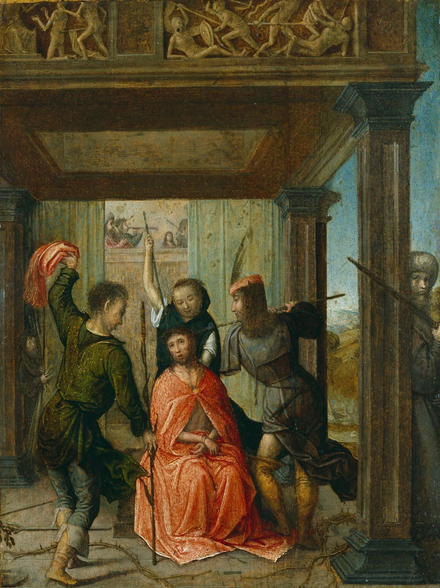 Kristus med krone av torner - Juan de Flandes