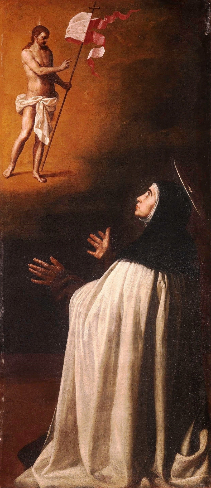 Kristus korsfestet vises for helgen Thérèse - Alonso Cano