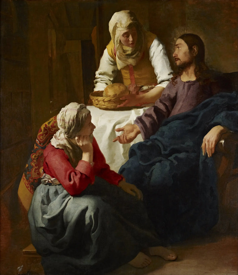 Kristus i Marthe og Marias hus - Johannes Vermeer