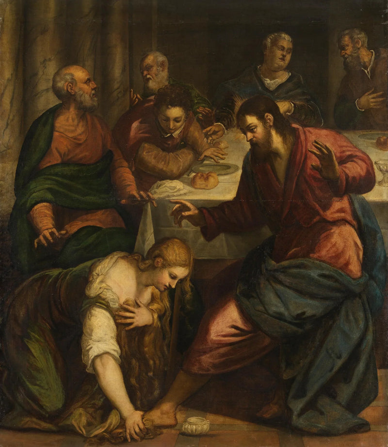 Kristus i fariseeren Simon's hus - Jacopo Tintoretto