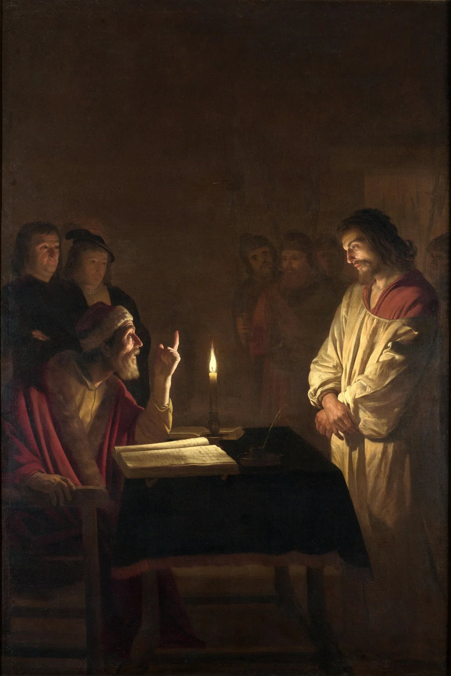Kristus foran ypperstepresten - Gerrit van Honthorst