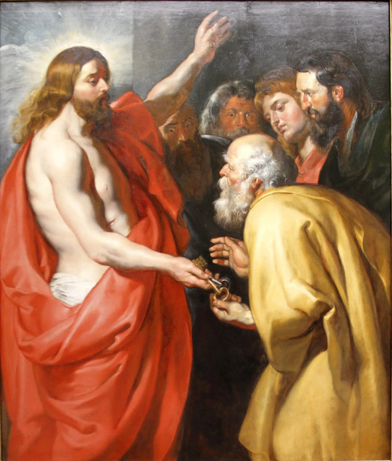Kristus som gir nøklene til Saint Peter - Peter Paul Rubens