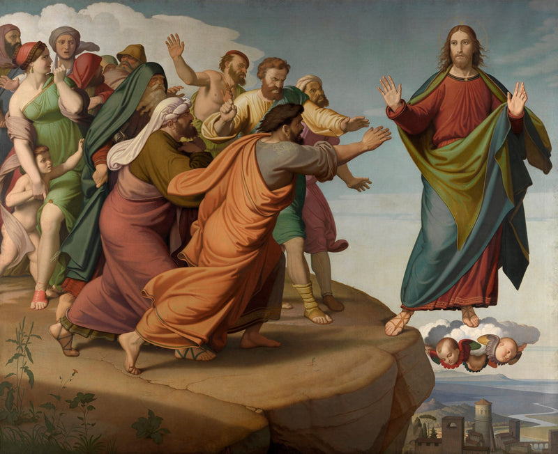 Kristus flykter fra fariseerne - Johann Friedrich Overbeck