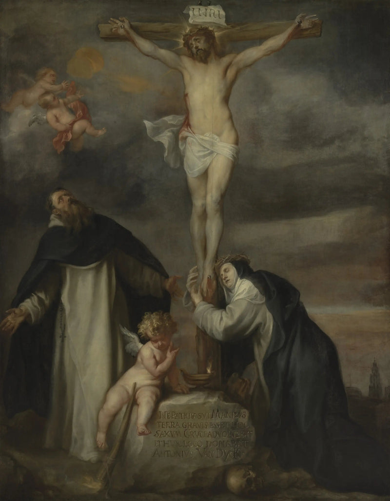 Kristus på korset med den hellige Katarina av Siena, den hellige Dominikus og en engel - Antoine van Dyck

Source:
Le Christ en croix avec sainte Catherine de Sienne, saint Dominique et un ange - Antoine van Dyck