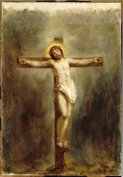 Kristus på korset - Eugène Delacroix