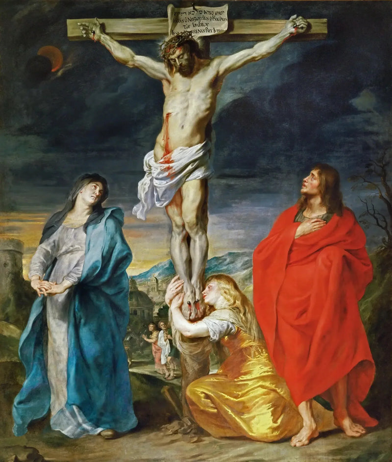 Kristus på korset, Jomfruen, Saint Johannes og Saint Magdalena - Antoine van Dyck

Source:
Le Christ en croix, la Vierge, saint Jean et sainte Madeleine - Antoine van Dyck