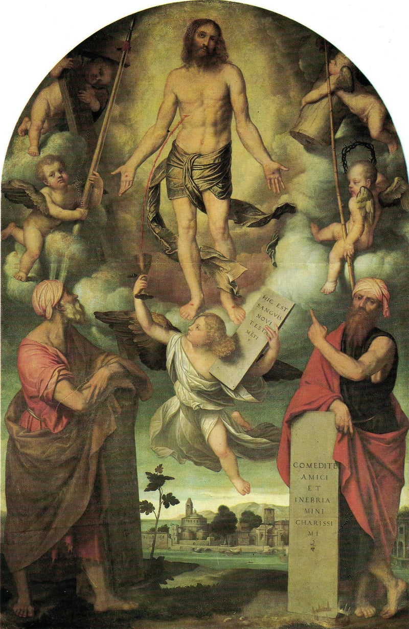Kristus i lidelsen med Moses og Salomo - Alessandro Bonvicino