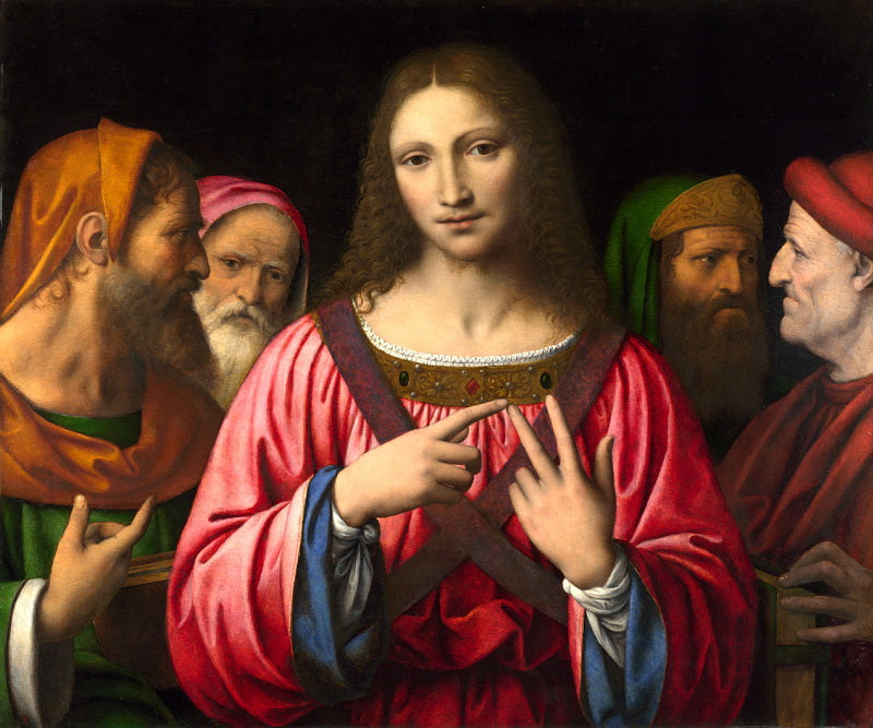 Kristus omgitt av leger - Bernardino Luini