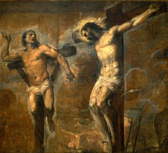 Kristus og den gode røveren - Titian