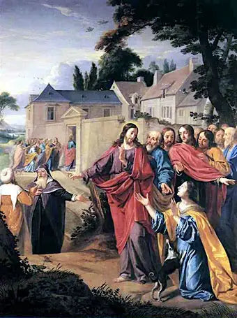 Kristus og kanaaneeren - Philippe de Champaigne