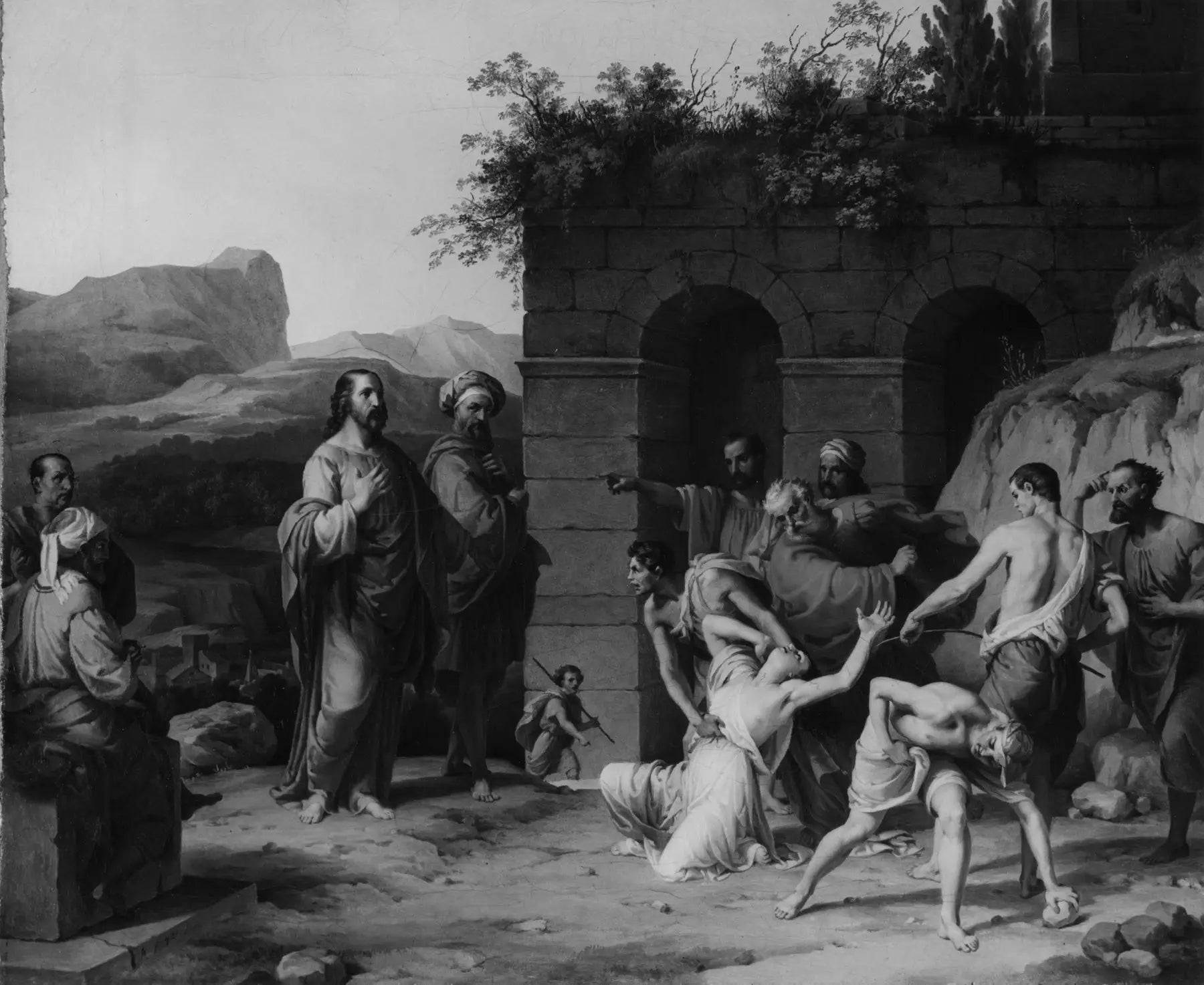 Le Christ et la femme adultère - Francesco Hayez - Alpha Reproduction