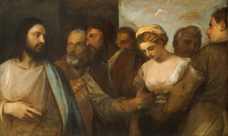 Kristus og den adulterende kvinnen - Titian