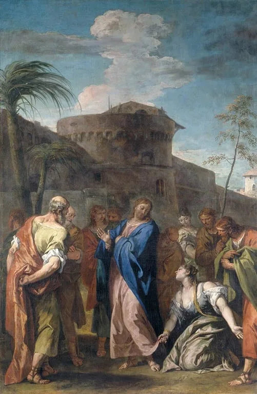 Kristus og kvinnen som trodde - Sebastiano Ricci