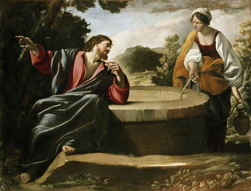 Kristus og den samaritanske kvinnen - Giovanni Lanfranco