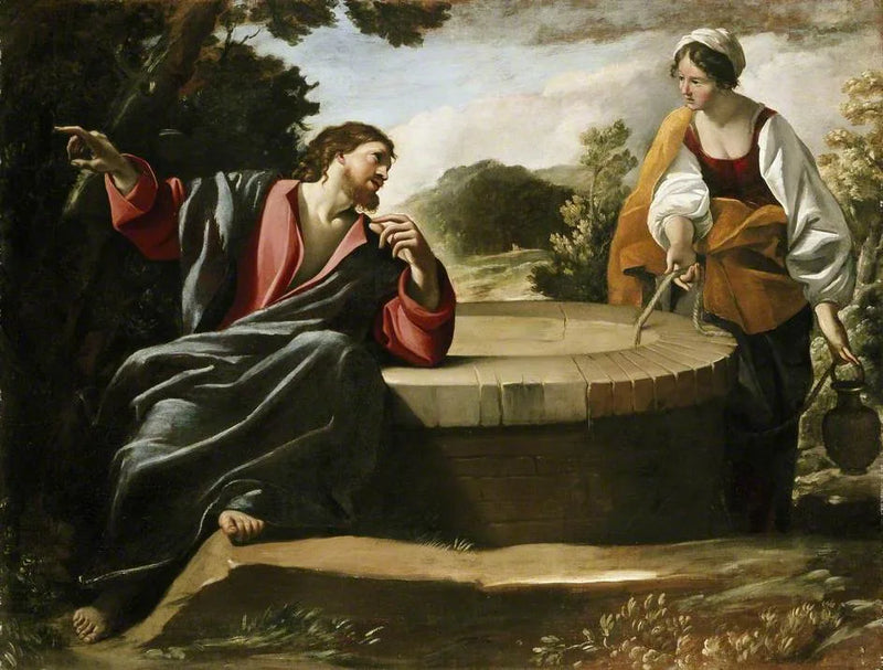Kristus og den samaritanske kvinnen - Giovanni Lanfranco