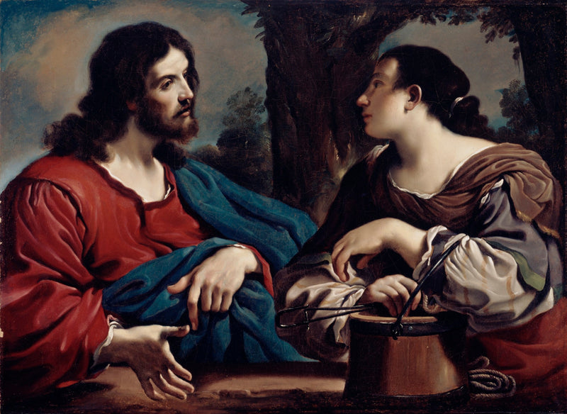 Kristus og den samaritiske kvinnen - Guercino