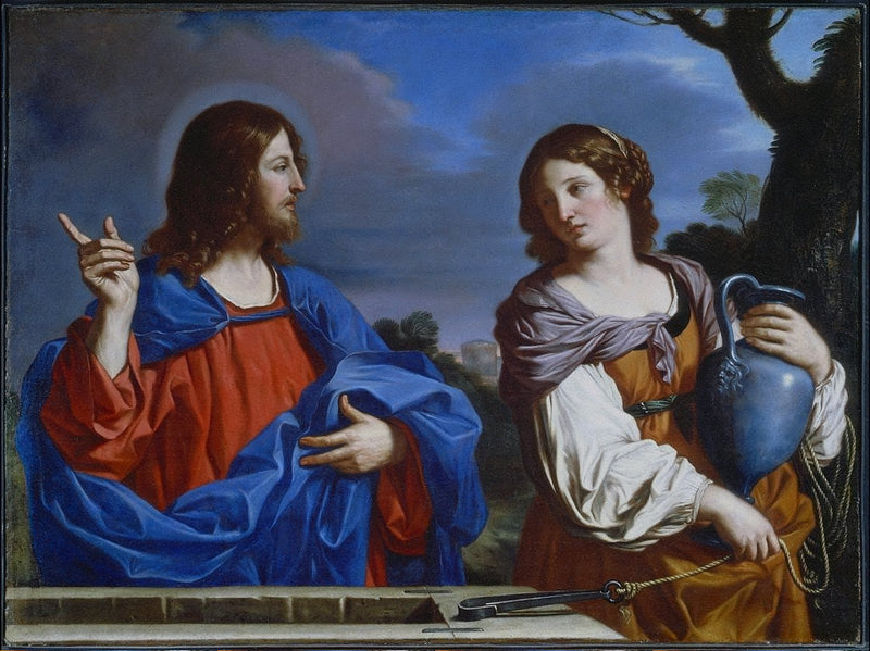 Kristus og den samaritiske kvinnen - Guercino