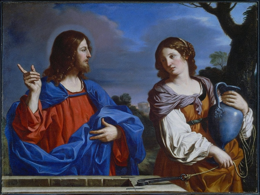 Kristus og den samaritiske kvinnen - Guercino