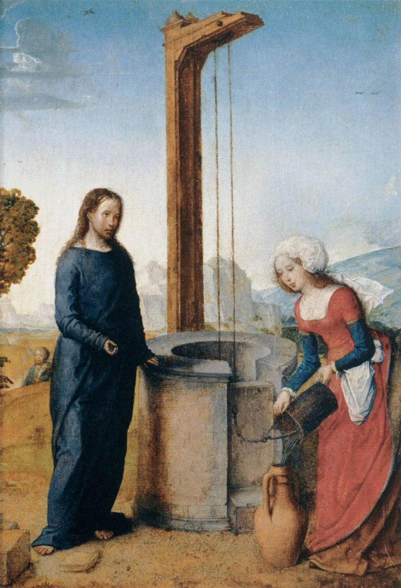 Kristus og den samaritanske kvinne - Juan de Flandes