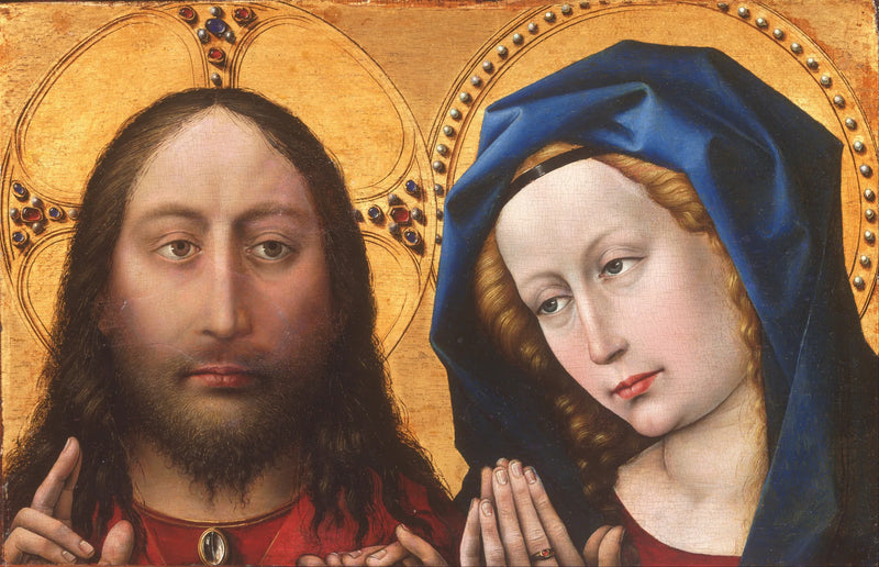 Kristus og Jomfruen i bønn - Robert Campin