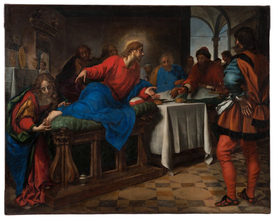 Kristus og Maria Magdalena i Simon's hus - Carlo Dolci