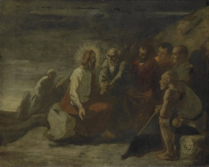 Kristus og hans disipler - Honoré Daumier