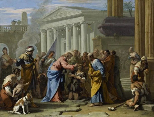 Kristus helbreder den blinde - Sebastiano Ricci