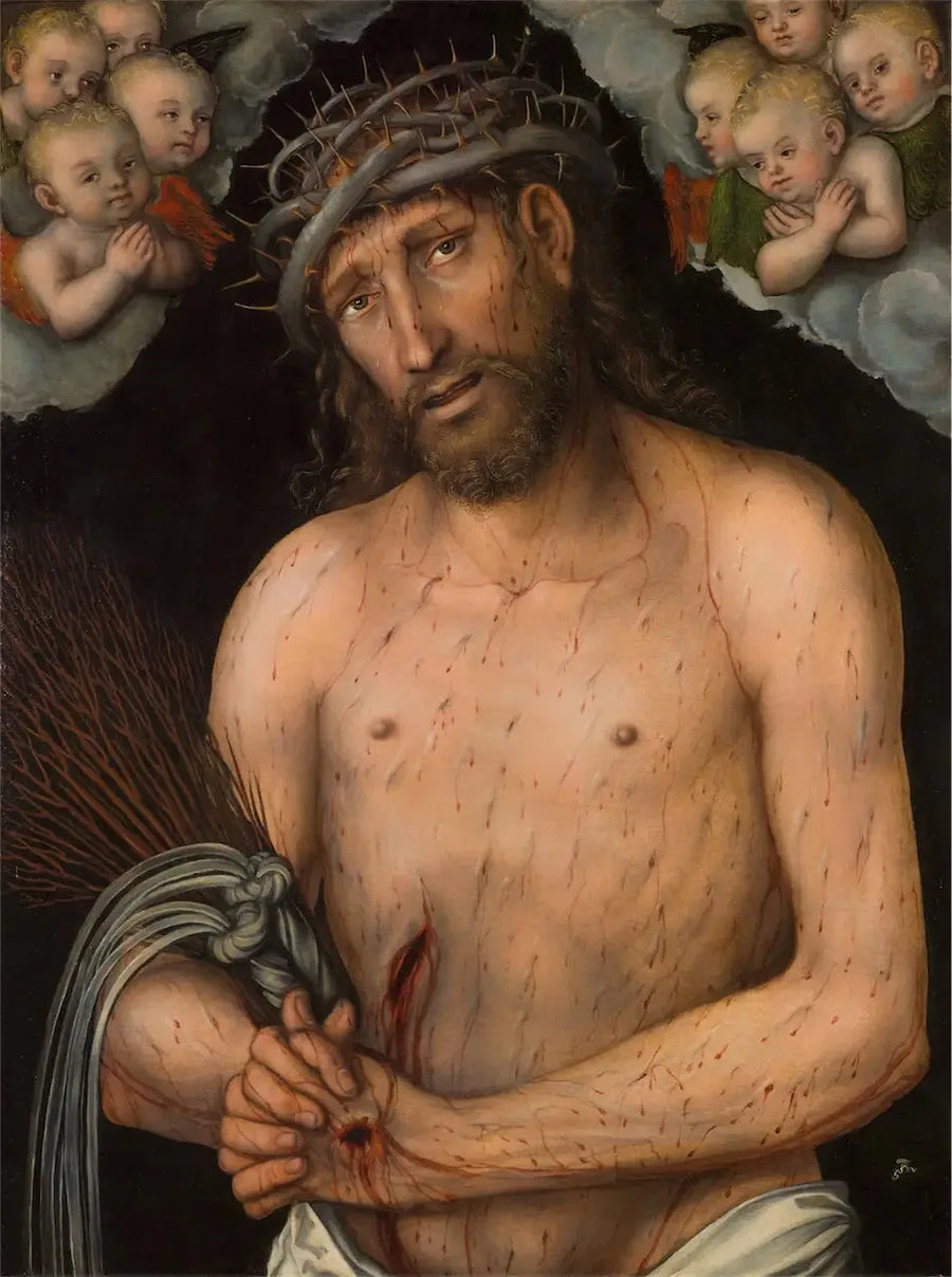 Kristus, smertefull mann - Lucas Cranach den eldre