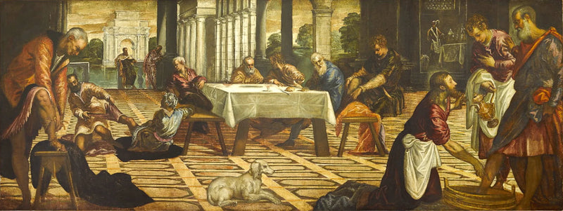 Kristus som vasker disiplenes føtter - Jacopo Tintoretto
