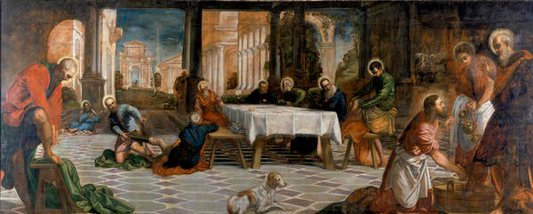 Kristus som vasker disiplenes føtter - Jacopo Tintoretto