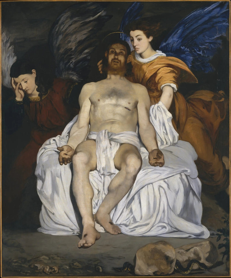 Den døde Kristus og englene - Édouard Manet