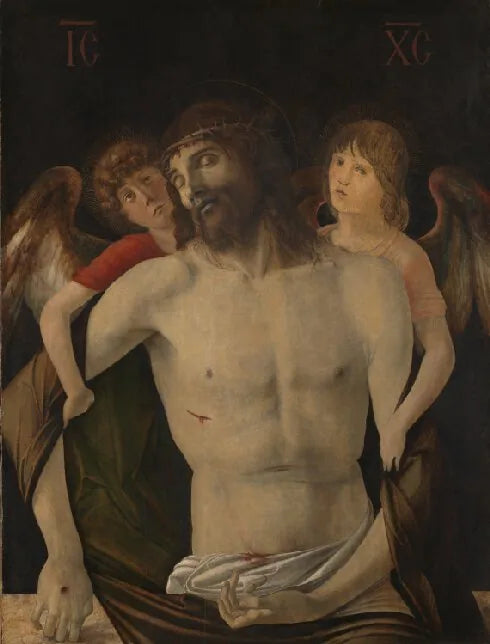 Den døde Kristus støttet av engler - Giovanni Bellini