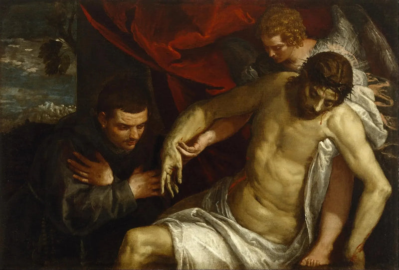Den døde Kristus støttet av en engel og tilbedt av en franciskaner - Paul Véronèse

Source:
Le Christ mort soutenu par un ange et adoré par un franciscain - Paul Véronèse