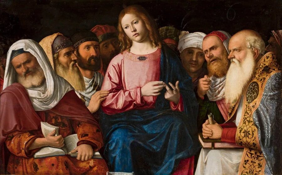 Kristus blant lærerne (detalj). - Cima da Conegliano