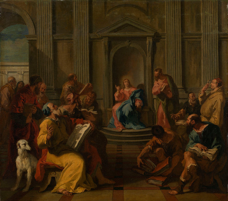 Kristus blant templetets lærde - Sebastiano Ricci