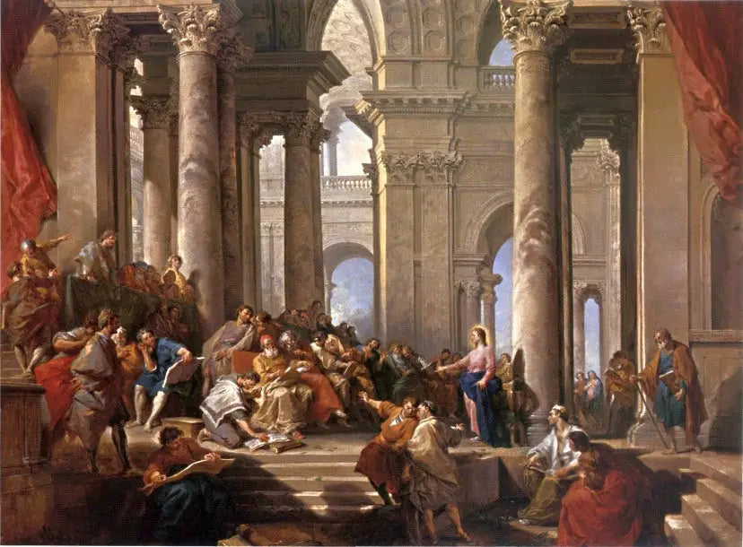 Kristus blant lærerne - Giovanni Paolo Panini

Source:
Le Christ parmi les docteurs - Giovanni Paolo Panini
